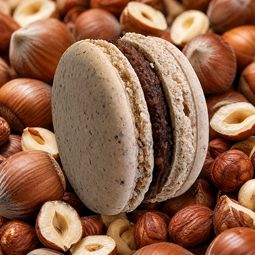 Noisettes torréfiées et chocolat lait